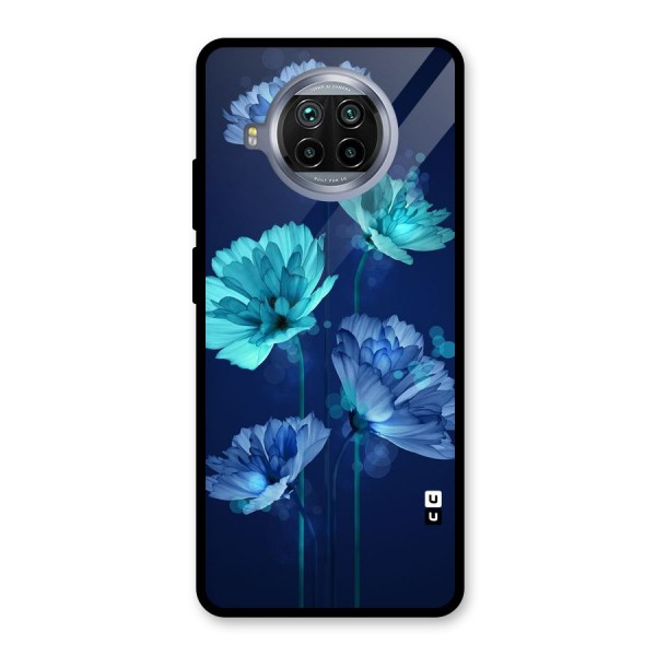 Water Flowers Glass Back Case for Mi 10i