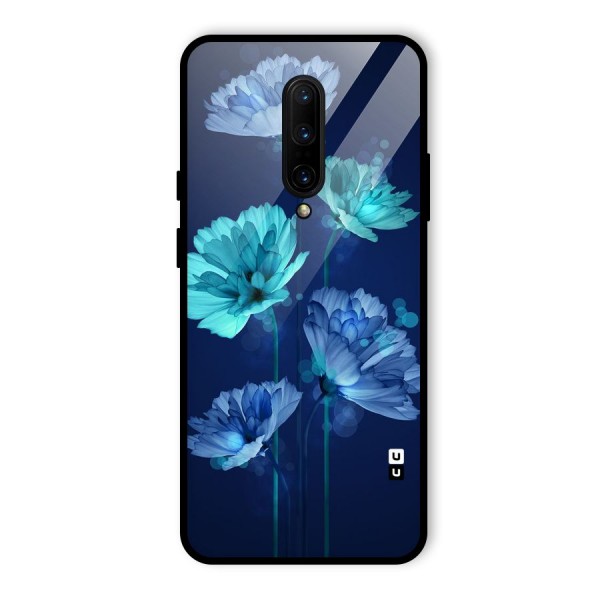 Water Flowers Glass Back Case for OnePlus 7 Pro