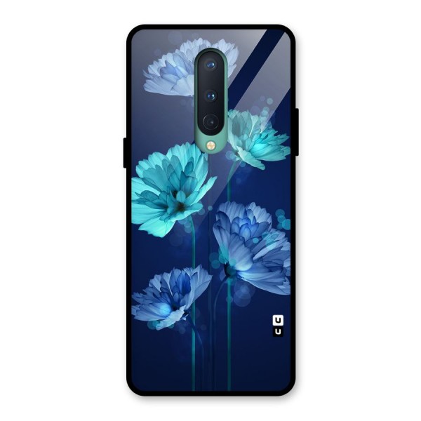 Water Flowers Glass Back Case for OnePlus 8