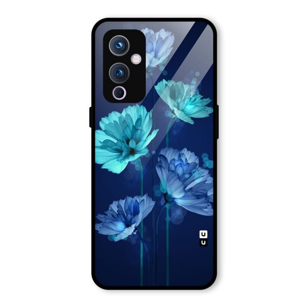 Water Flowers Glass Back Case for OnePlus 9