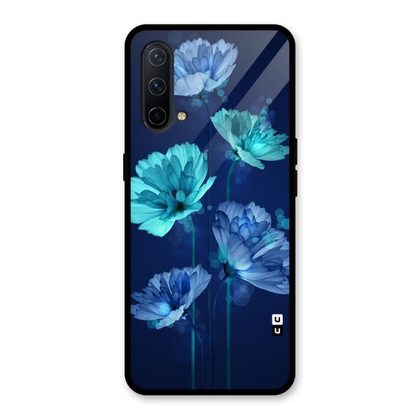 Water Flowers Glass Back Case for OnePlus Nord CE 5G
