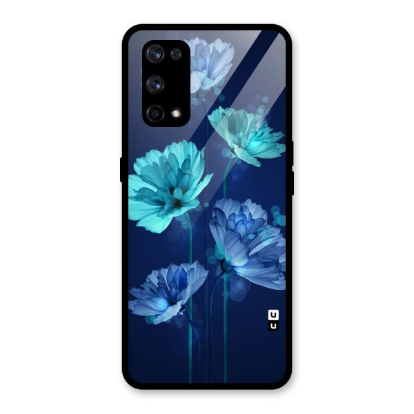 Water Flowers Glass Back Case for Realme X7 Pro