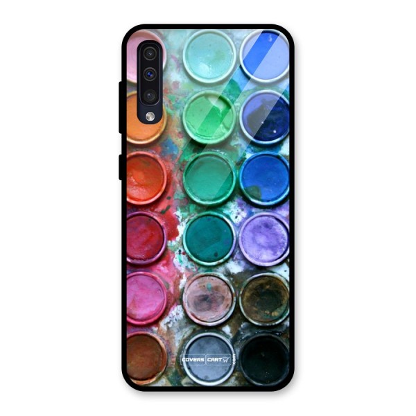 Water Paint Box Glass Back Case for Galaxy A50s