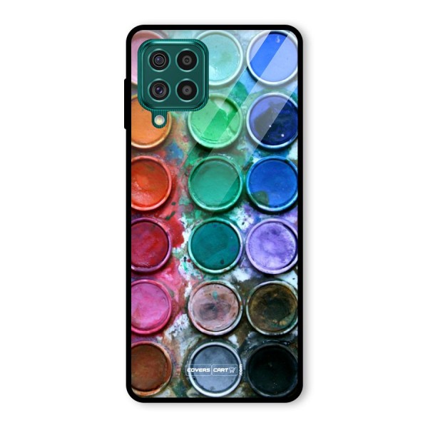 Water Paint Box Glass Back Case for Galaxy F62