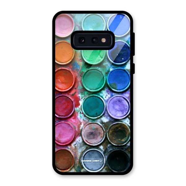 Water Paint Box Glass Back Case for Galaxy S10e