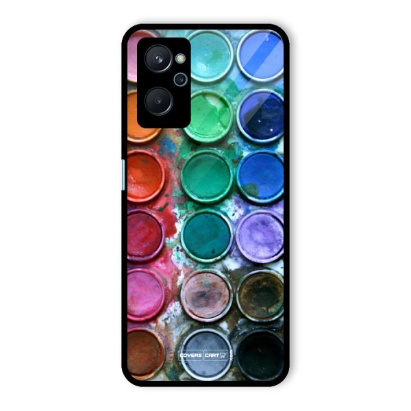 Water Paint Box Glass Back Case for Realme 9i