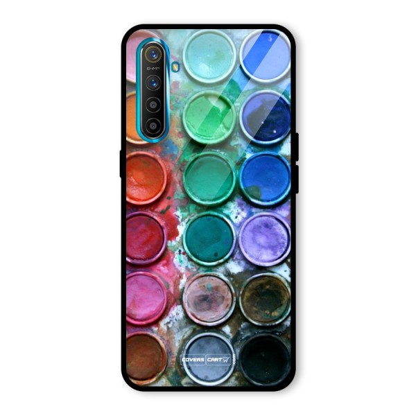 Water Paint Box Glass Back Case for Realme XT