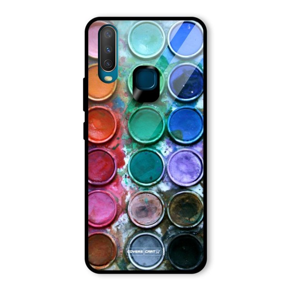 Water Paint Box Glass Back Case for Vivo Y12