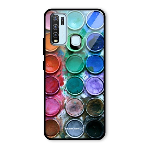 Water Paint Box Glass Back Case for Vivo Y30