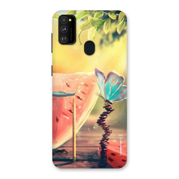 Watermelon Butterfly Back Case for Galaxy M21