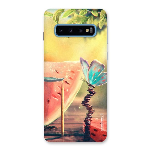 Watermelon Butterfly Back Case for Galaxy S10