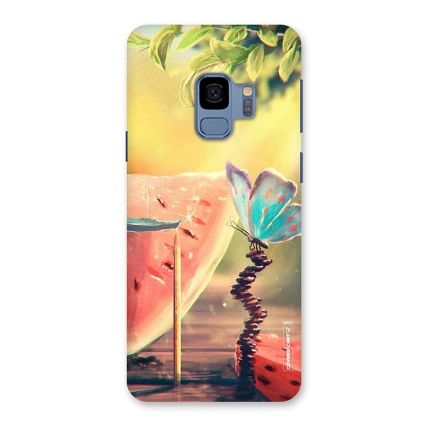 Watermelon Butterfly Back Case for Galaxy S9