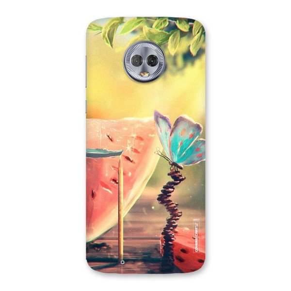 Watermelon Butterfly Back Case for Moto G6