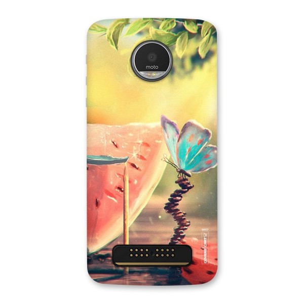 Watermelon Butterfly Back Case for Moto Z Play