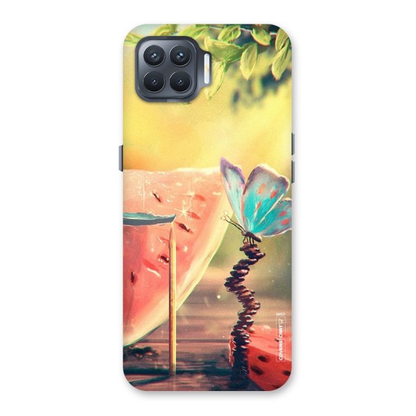 Watermelon Butterfly Back Case for Oppo F17 Pro