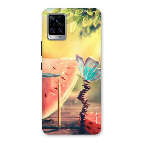 Watermelon Butterfly Back Case for Vivo V20 Pro