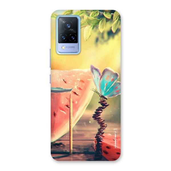 Watermelon Butterfly Back Case for Vivo V21 5G