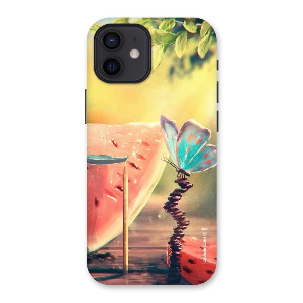 Watermelon Butterfly Back Case for iPhone 12