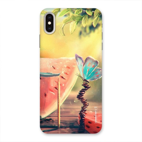 Watermelon Butterfly Back Case for iPhone XS Max