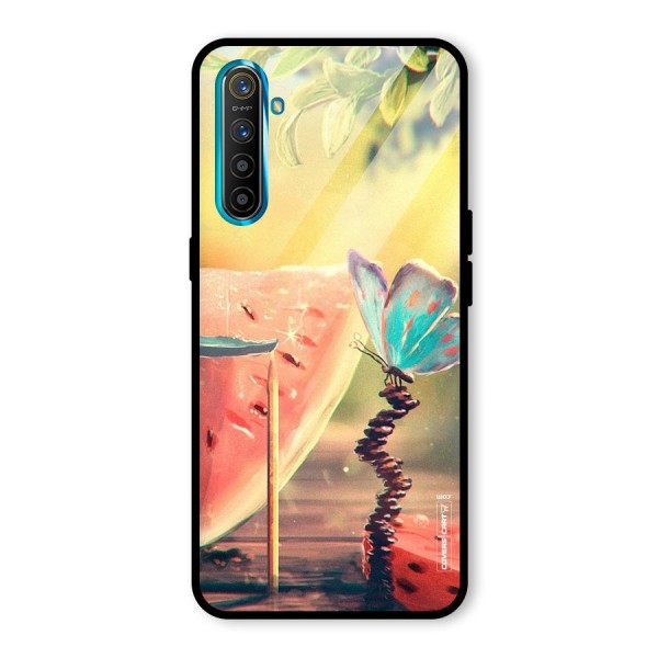 Watermelon Butterfly Glass Back Case for Realme XT