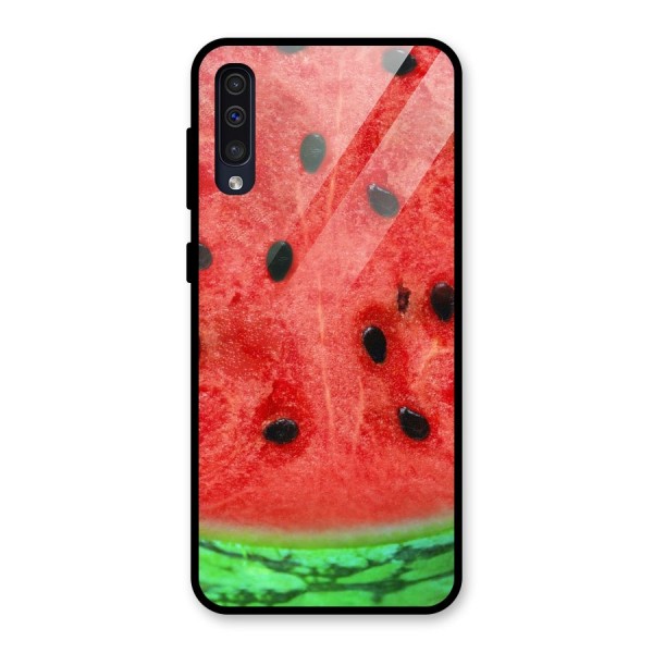 Watermelon Design Glass Back Case for Galaxy A50s