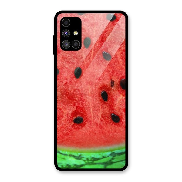 Watermelon Design Glass Back Case for Galaxy M51