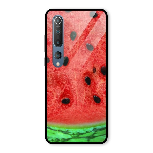 Watermelon Design Glass Back Case for Mi 10