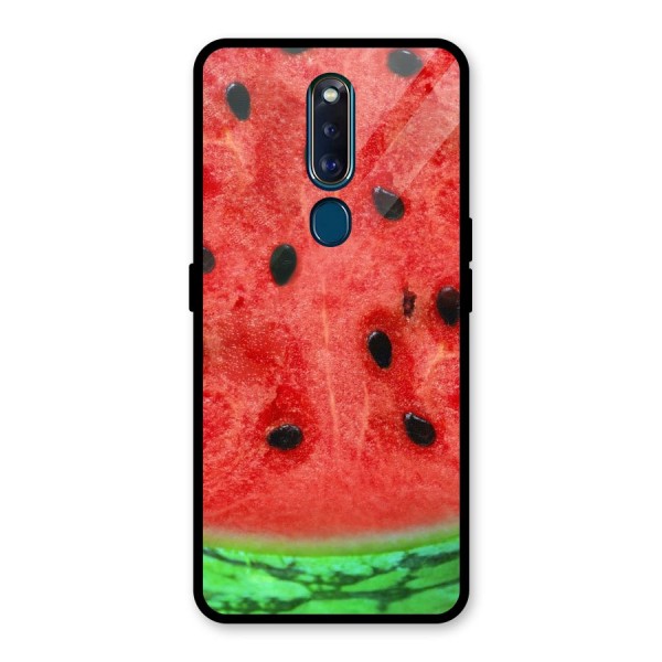 Watermelon Design Glass Back Case for Oppo F11 Pro