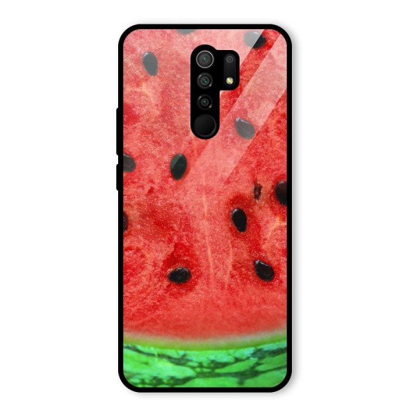 Watermelon Design Glass Back Case for Redmi 9 Prime