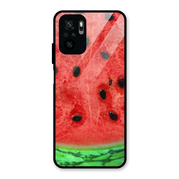 Watermelon Design Glass Back Case for Redmi Note 10