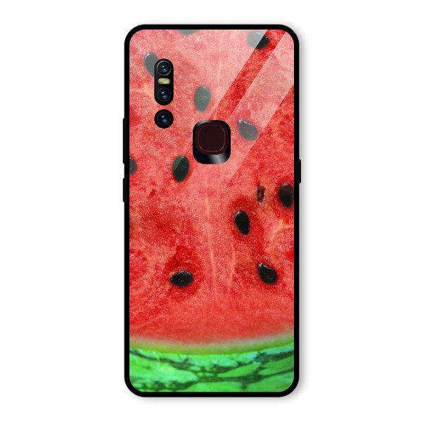 Watermelon Design Glass Back Case for Vivo V15