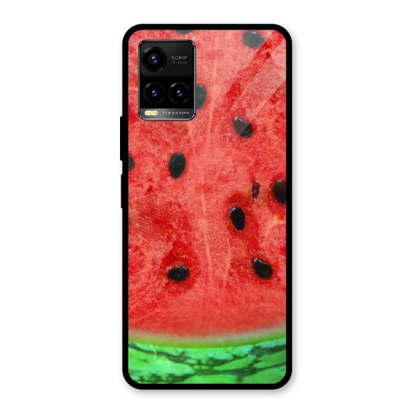 Watermelon Design Glass Back Case for Vivo Y21 2021