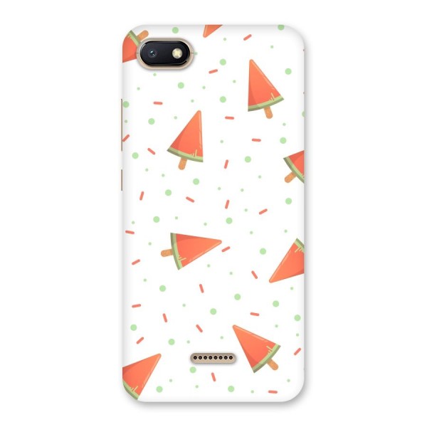 Watermelon Ice Creams Back Case for Redmi 6A