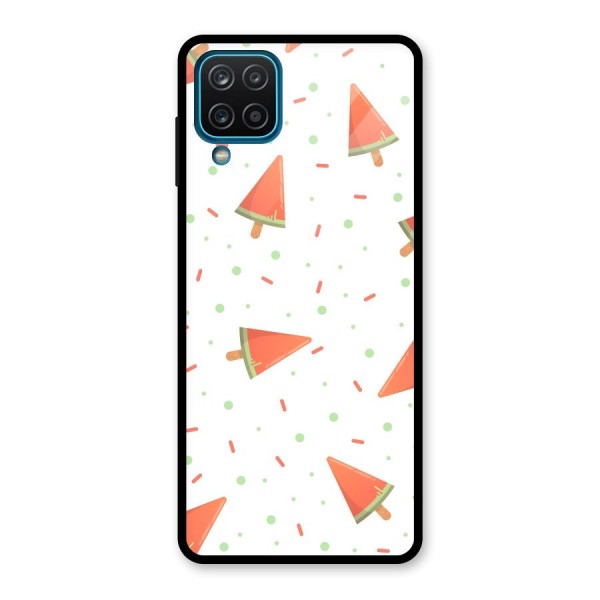 Watermelon Ice Creams Glass Back Case for Galaxy A12