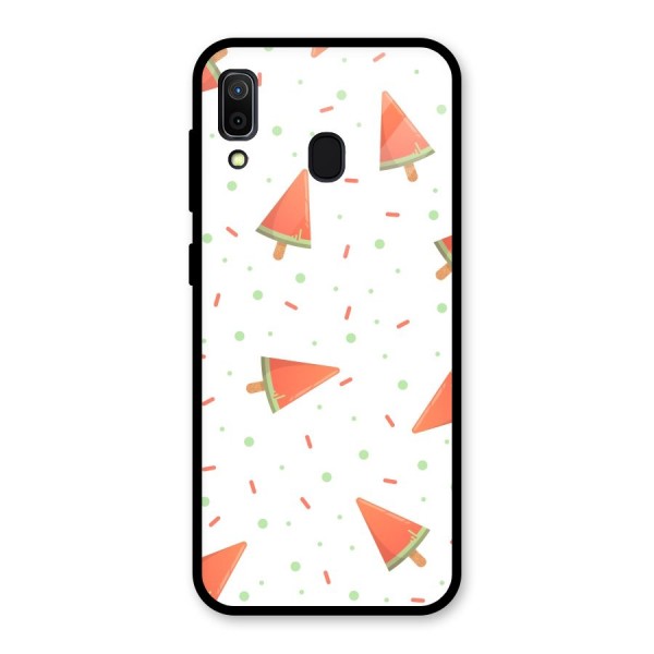 Watermelon Ice Creams Glass Back Case for Galaxy A30