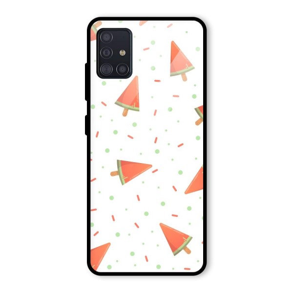 Watermelon Ice Creams Glass Back Case for Galaxy A51