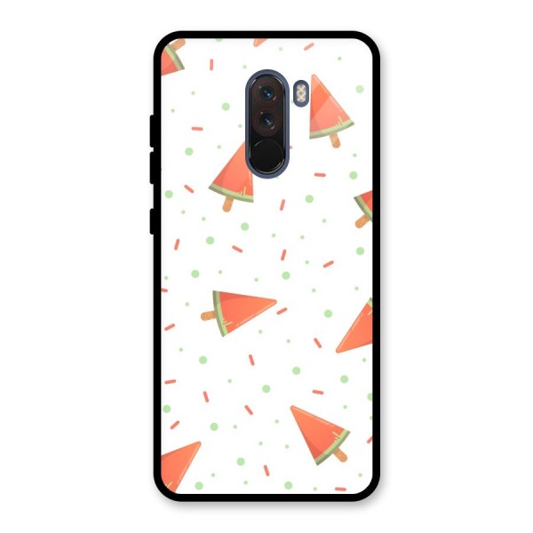 Watermelon Ice Creams Glass Back Case for Poco F1