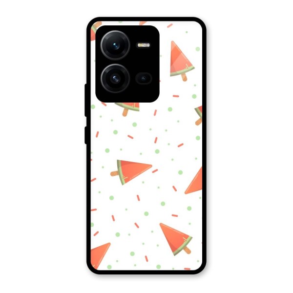 Watermelon Ice Creams Glass Back Case for Vivo V25