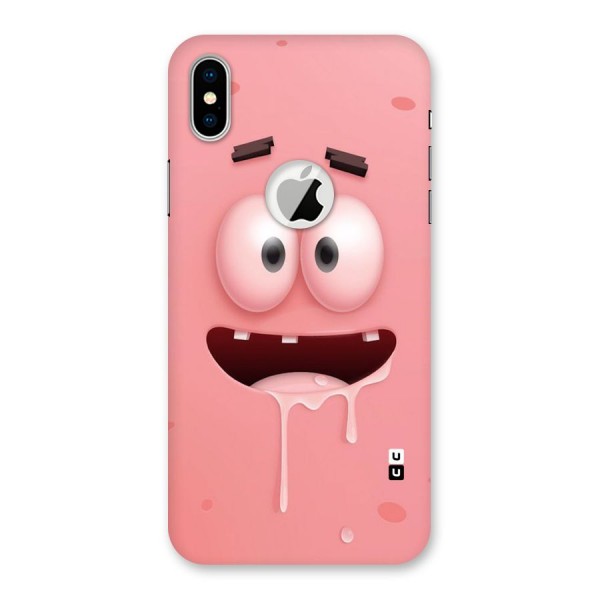 Watery Mouth Back Case for iPhone XS Logo Cut