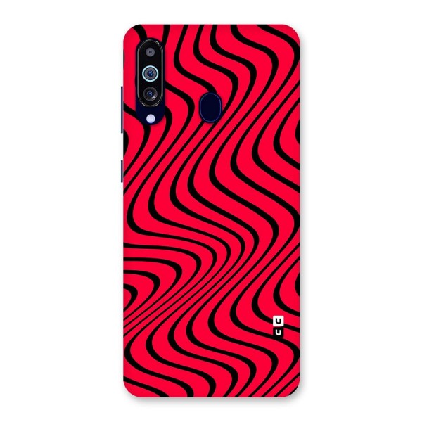 Waves Pattern Print Back Case for Galaxy A60