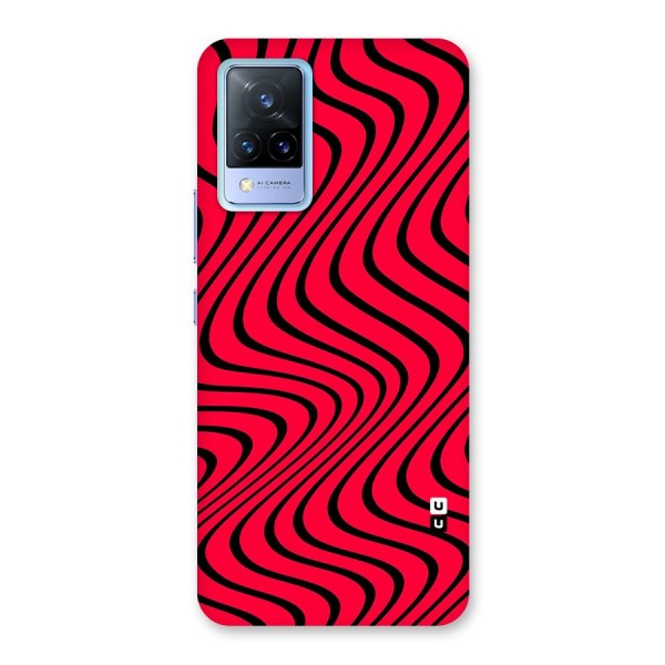 Waves Pattern Print Back Case for Vivo V21 5G