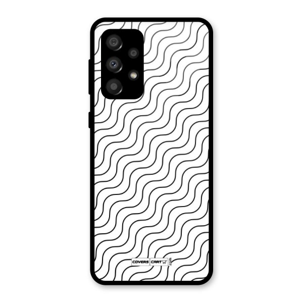 Wavy Pattern Glass Back Case for Galaxy A32