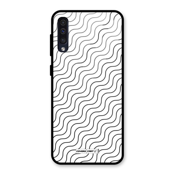 Wavy Pattern Glass Back Case for Galaxy A50s