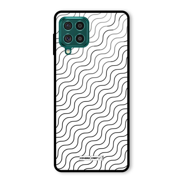 Wavy Pattern Glass Back Case for Galaxy F62