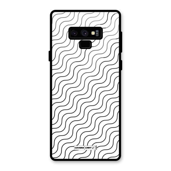 Wavy Pattern Glass Back Case for Galaxy Note 9