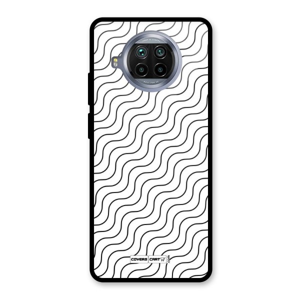 Wavy Pattern Glass Back Case for Mi 10i