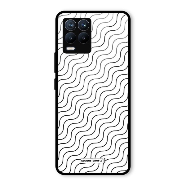 Wavy Pattern Glass Back Case for Realme 8 Pro