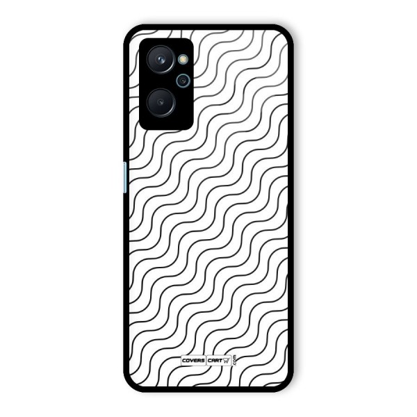 Wavy Pattern Glass Back Case for Realme 9i