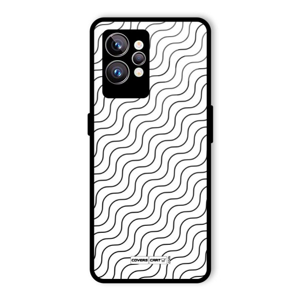 Wavy Pattern Glass Back Case for Realme GT2 Pro