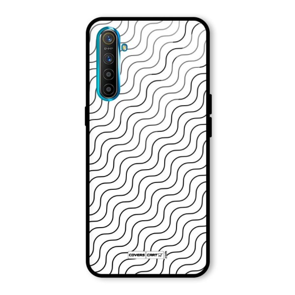 Wavy Pattern Glass Back Case for Realme XT